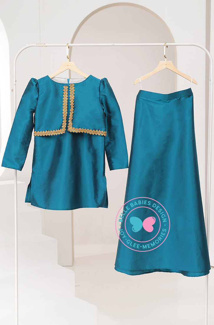 Diwali Tafetta Suit 2023 (Turquoise Blue)