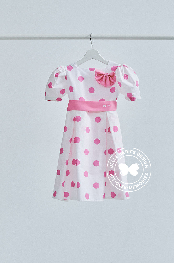 BBD Casual : Pink-White Polka Dot