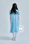 (Ready Stock) BBD Big Bow Dress (Dusty Blue)