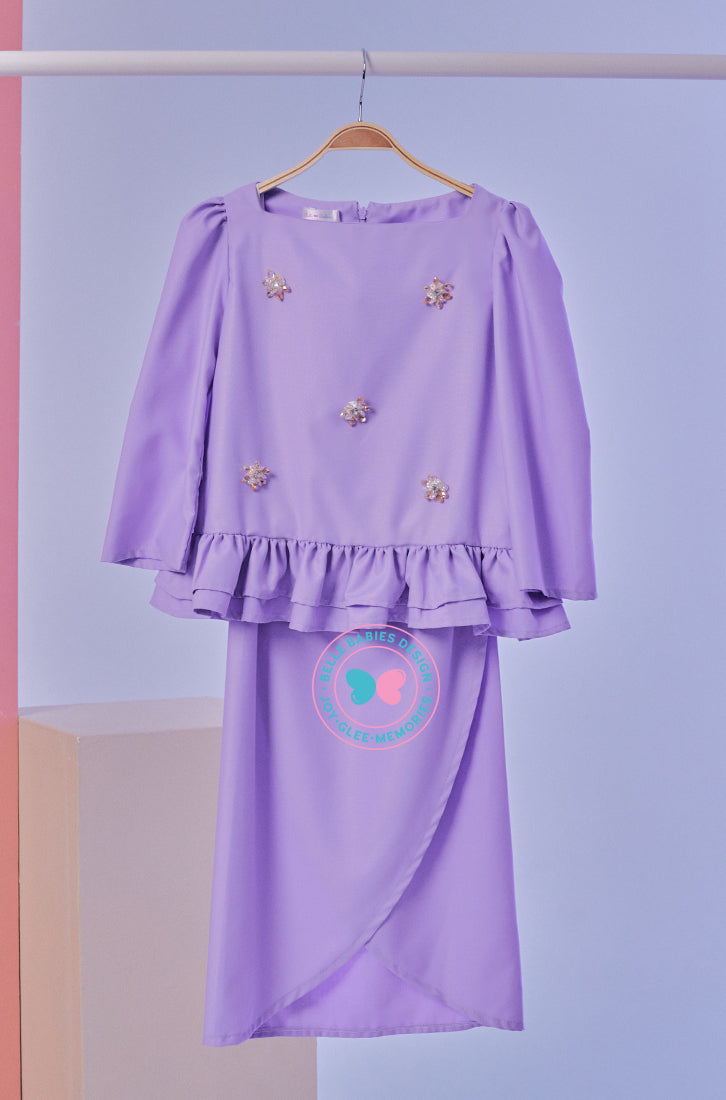 BBD Modern Kurung Ruffles - Lavender