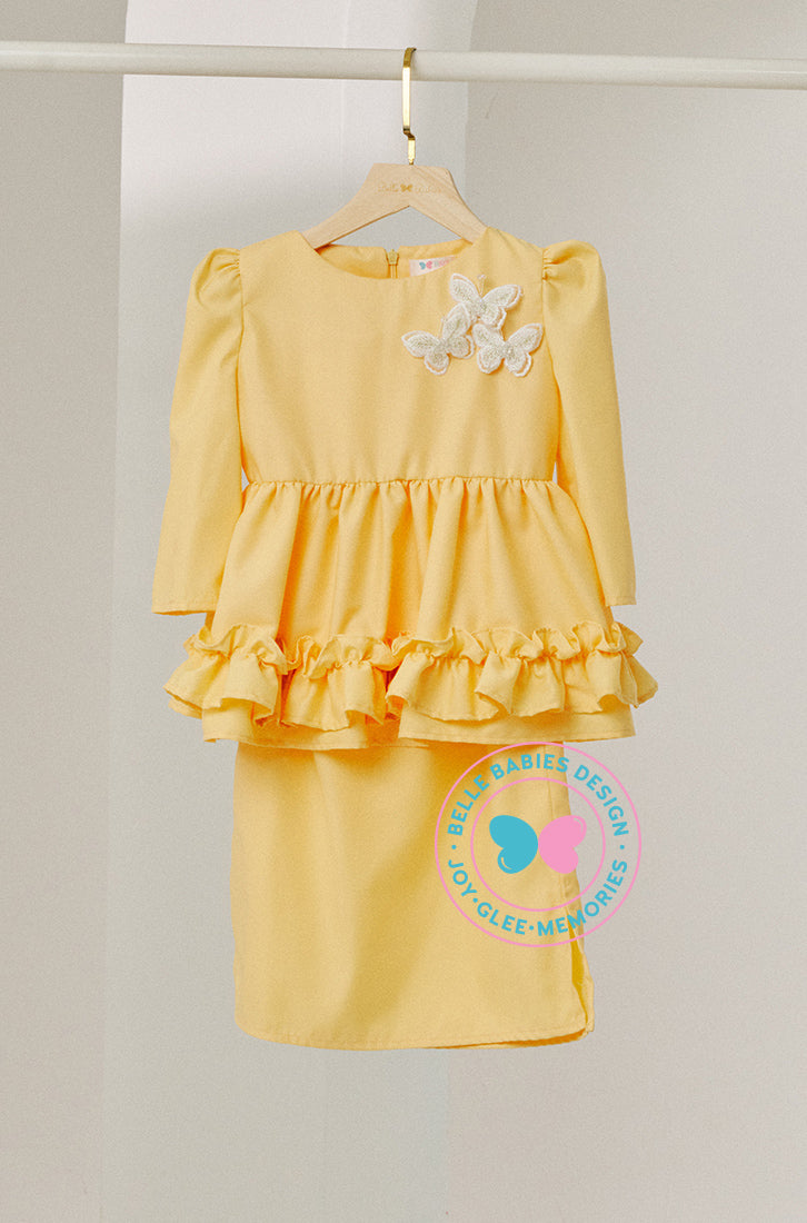 Ola Oli x BBD Dazzling Peplum Ruffles (Yellow)