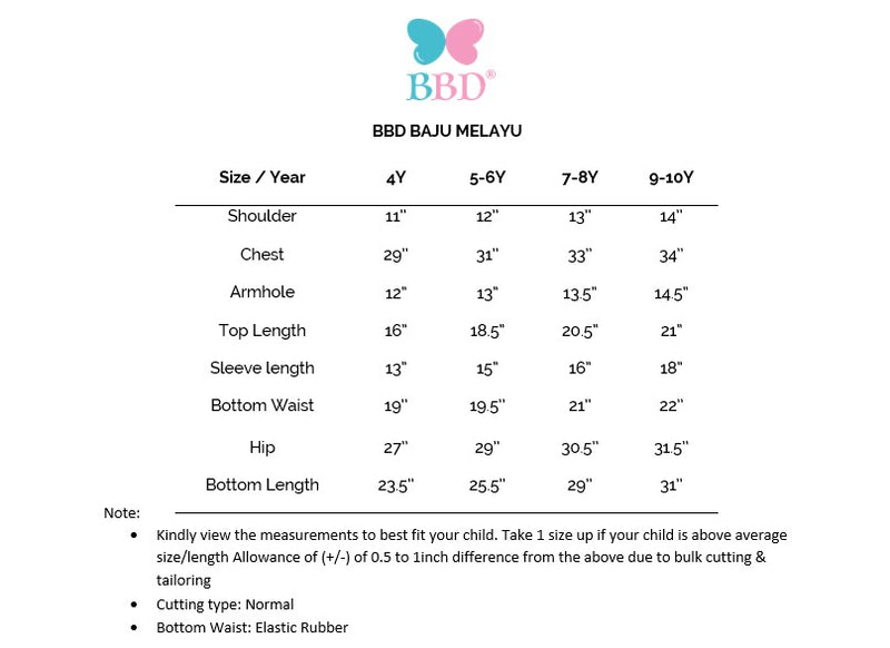 BBD Baju Melayu - Lavender (matching Samping)