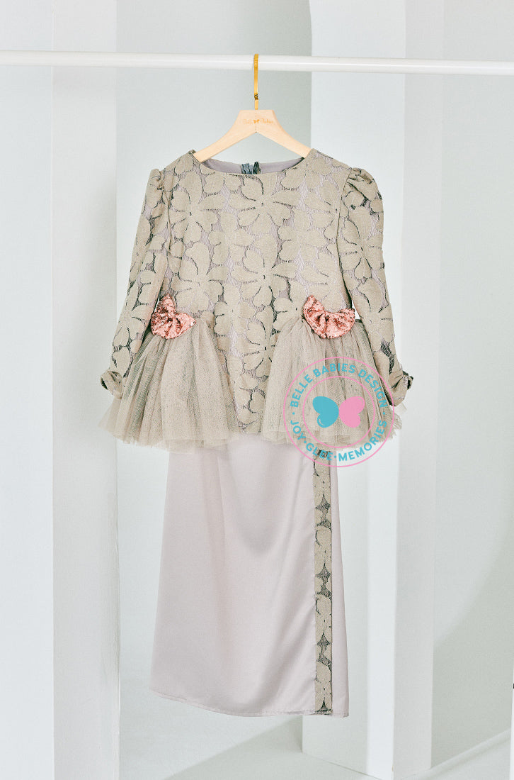 BBD Luxe Tutu Kurung (Ash Grey)