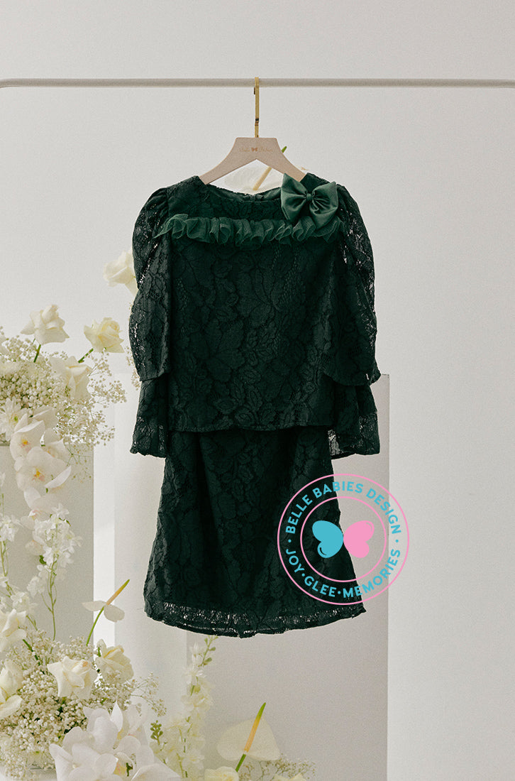 Enchanted Eid 2023: Doll Lace Dark Emerald Green