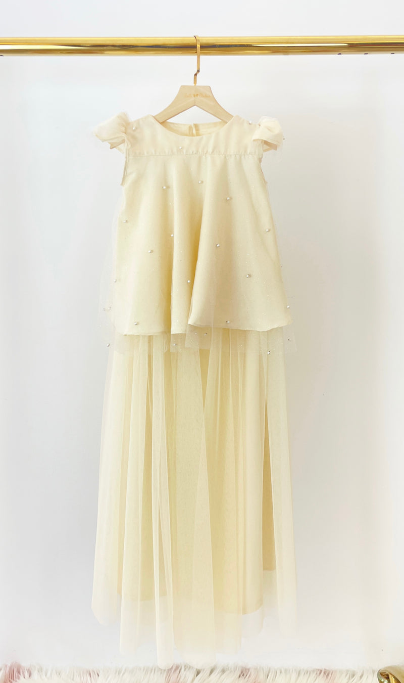 BBD Eid Adha 2023: Glitter Sparkle Tulle (Yellow Cream)