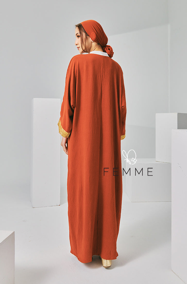 Eid-Adha 2024 : FEMME Caftan (Brick)