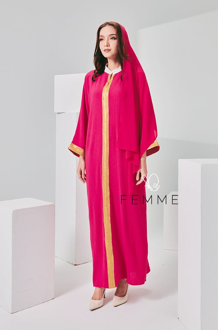 Eid-Adha 2024 : FEMME Caftan (Hotpink)