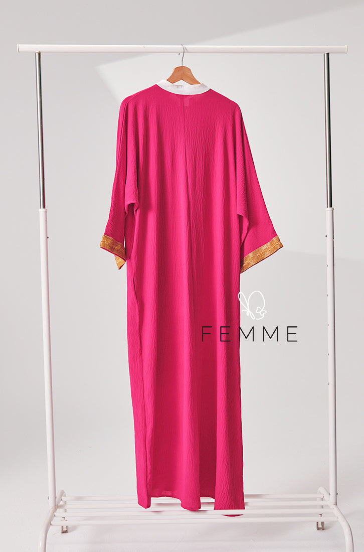 Eid-Adha 2024 : FEMME Caftan (Hotpink)