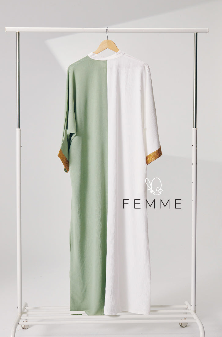 Eid-Adha 2024 : FEMME Caftan (Sage Green)