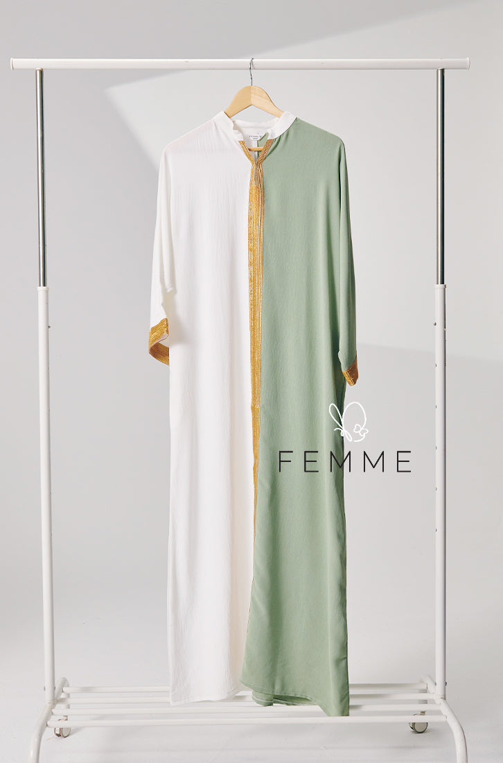 Eid-Adha 2024 : FEMME Caftan (Sage Green)