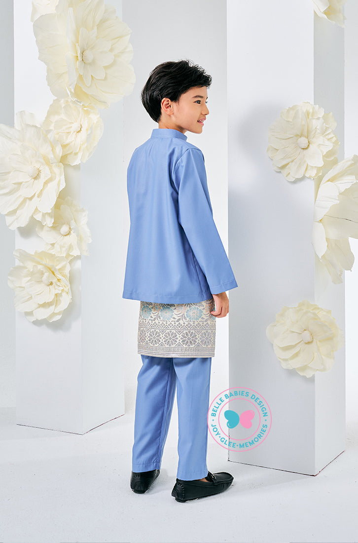 The Golden Chapter:  BBD X Batboy Baju Melayu - Ash Ultramarine (Blue)