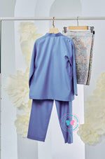 The Golden Chapter:  BBD X Batboy Baju Melayu - Ash Ultramarine (Blue)