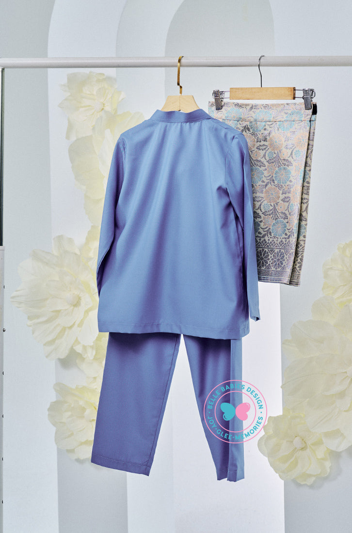 The Golden Chapter:  BBD X Batboy Baju Melayu - Ash Ultramarine (Blue)