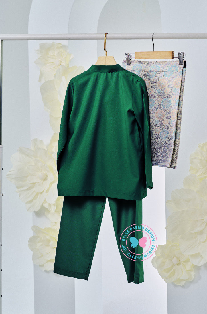 The Golden Chapter:  BBD X Batboy Baju Melayu - Emerald Green