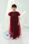 BBD Wedding & Celebration: Tulle Lace Dress - Maroon
