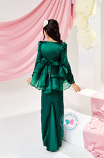 The Golden Chapter:  BBD Damia Sequin Kurung (Emerald Green)