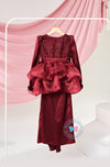 The Golden Chapter:  BBD Damia Sequin Kurung (Deep Maroon Burgundy)