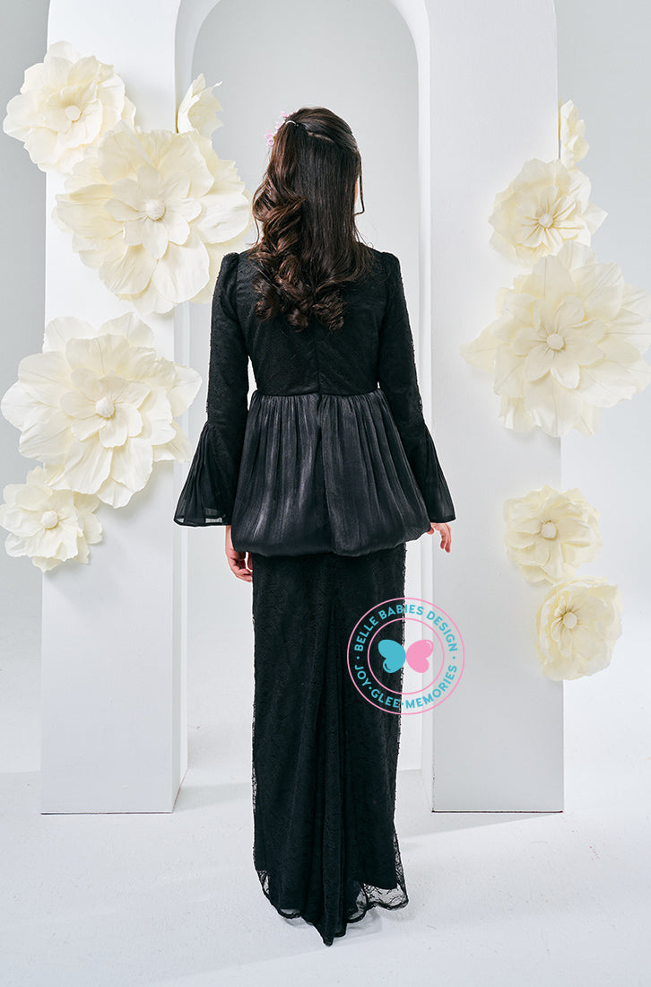 The Golden Chapter:  BBD Rhea II Glitter Kurung (Black)