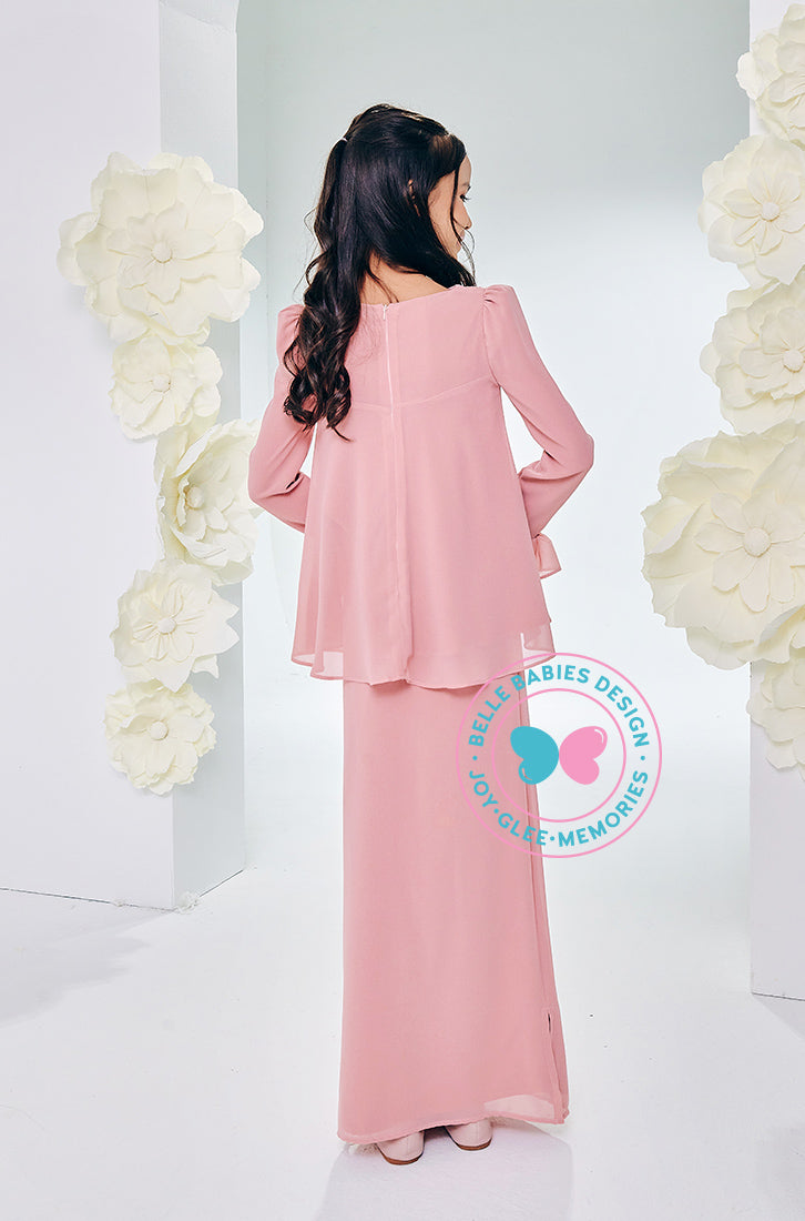 The Golden Chapter: BBD Demure Modern Kurung (Pink Lemonade)