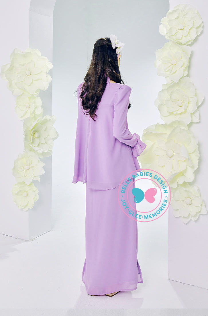 The Golden Chapter: BBD Demure Modern Kurung (Lavender Blush)