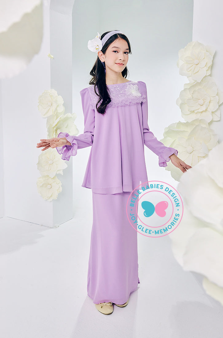 The Golden Chapter: BBD Demure Modern Kurung (Lavender Blush)