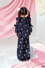 The Golden Chapter:  BBD Kedah Bow Embroidery (Bow) - Navy Midnight