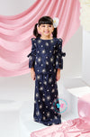 The Golden Chapter:  BBD Kedah Bow Embroidery (Bow) - Navy Midnight