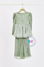 The Golden Chapter:  BBD Rhea II Glitter Kurung (Powder Green)