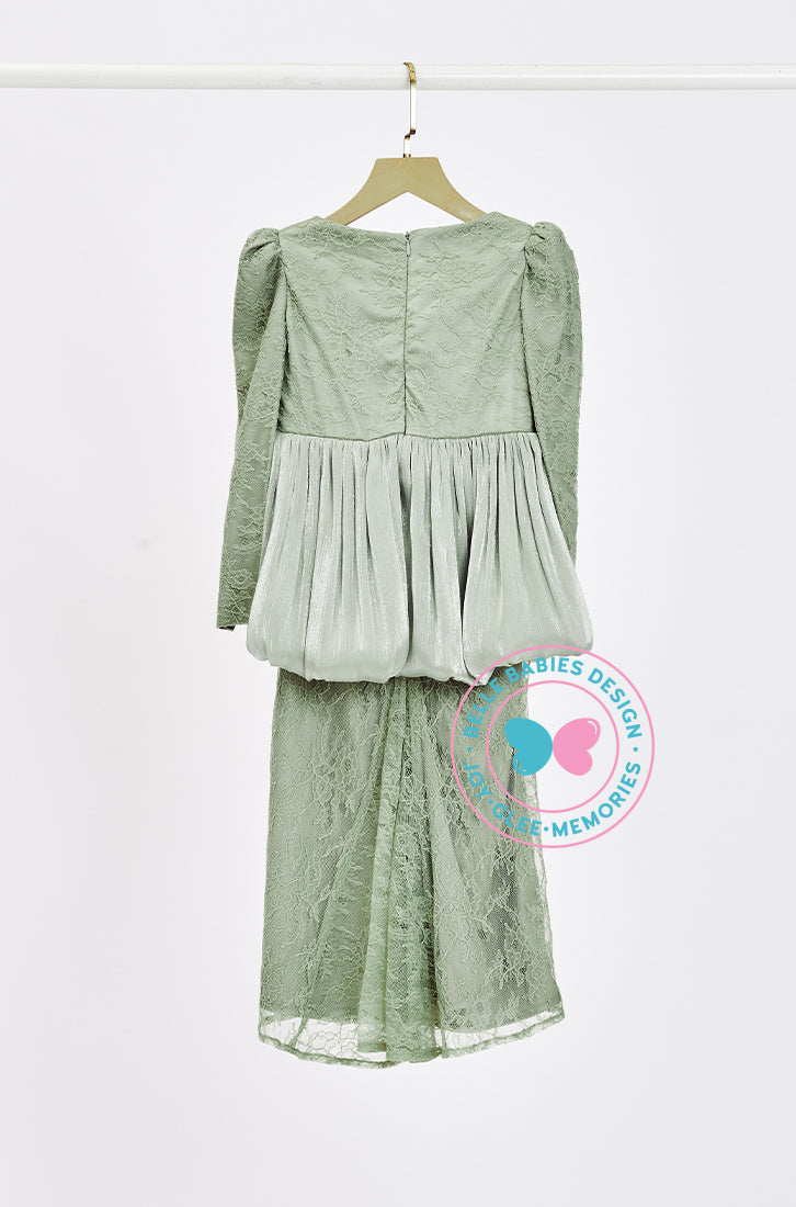 The Golden Chapter:  BBD Rhea II Glitter Kurung (Powder Green)