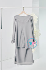 The Golden Chapter: BBD Demure Modern Kurung (Twilight Grey)
