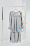 The Golden Chapter: BBD Demure Modern Kurung (Twilight Grey)