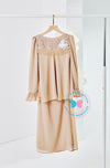 The Golden Chapter: BBD Demure Modern Kurung (Tan Brown)