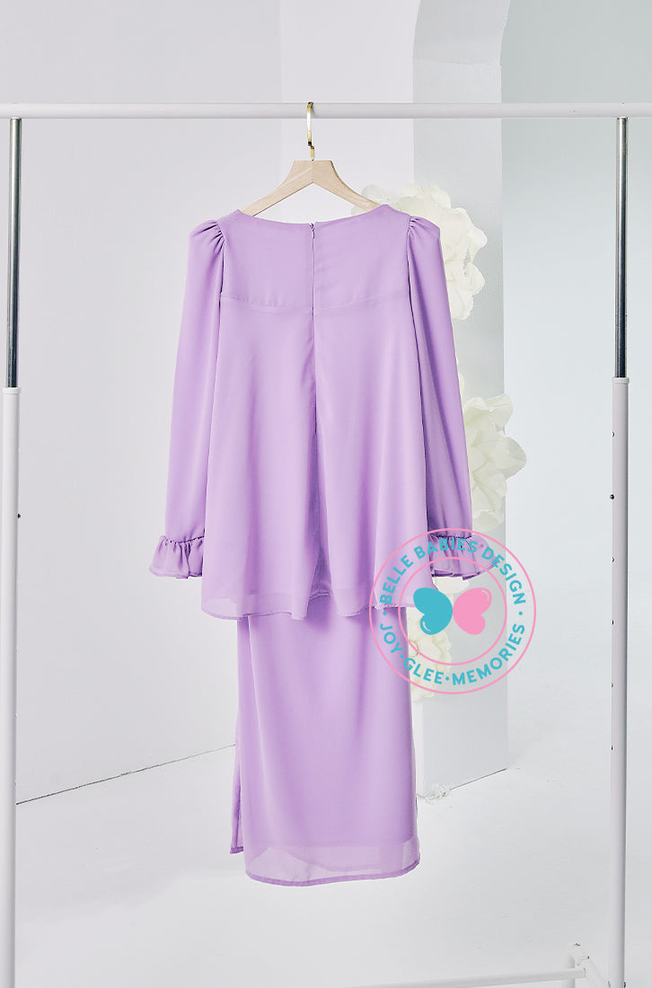 The Golden Chapter: BBD Demure Modern Kurung (Lavender Blush)