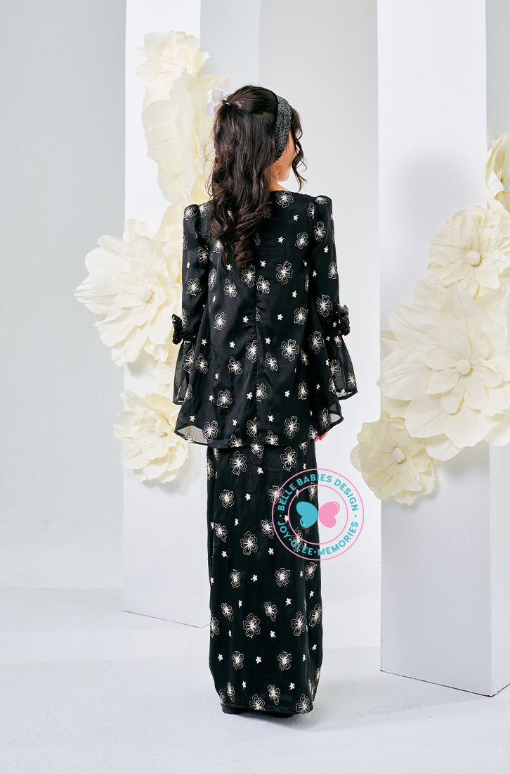 The Golden Chapter:  BBD Kedah Bow Embroidery (Bow) - Black