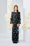 The Golden Chapter:  BBD Kedah Bow Embroidery (Bow) - Black