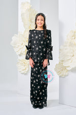 The Golden Chapter:  BBD Kedah Bow Embroidery (Bow) - Black