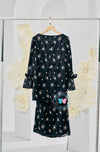 The Golden Chapter:  BBD Kedah Bow Embroidery (Bow) - Black