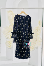The Golden Chapter:  BBD Kedah Bow Embroidery (Bow) - Navy Midnight