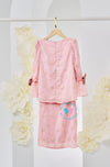 The Golden Chapter:  BBD Kedah Bow Embroidery (Bow) - Pale Pink