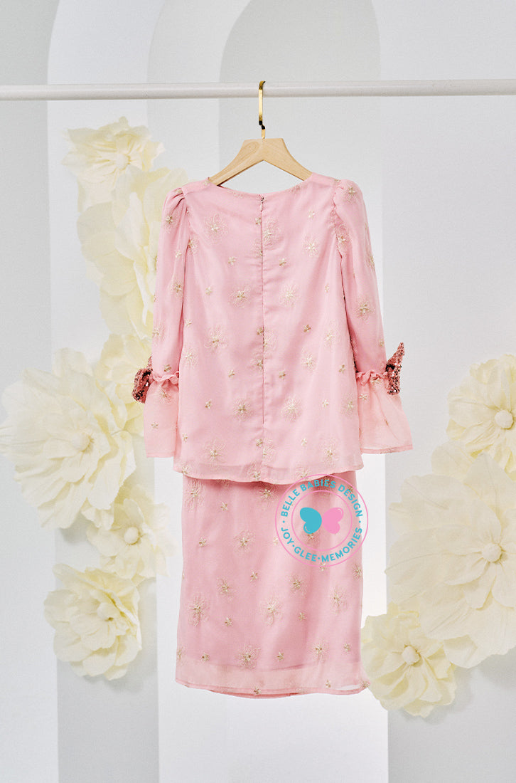 The Golden Chapter:  BBD Kedah Bow Embroidery (Bow) - Pale Pink