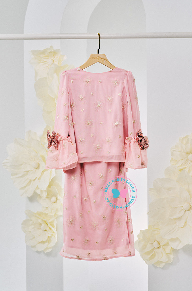 The Golden Chapter:  BBD Kedah Bow Embroidery (Bow) - Pale Pink