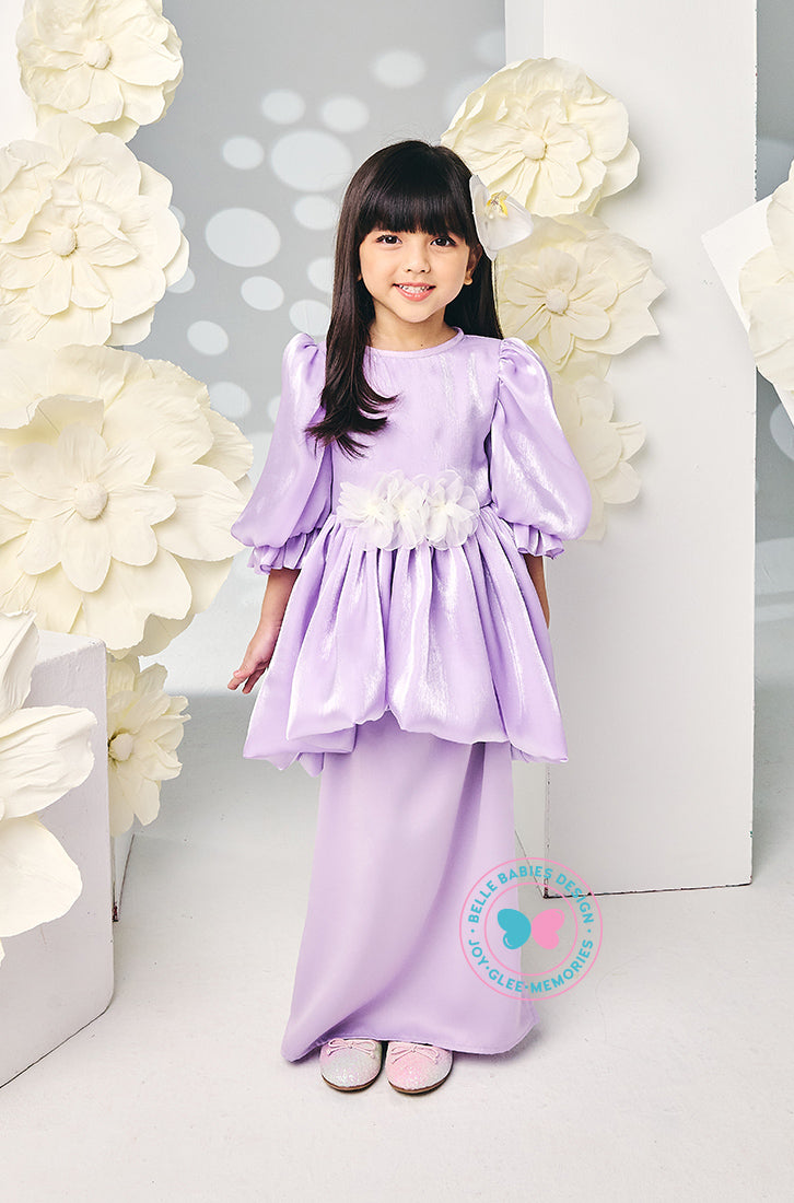The Golden Chapter: BBD Shimmer Organza Kurung (Lilac)