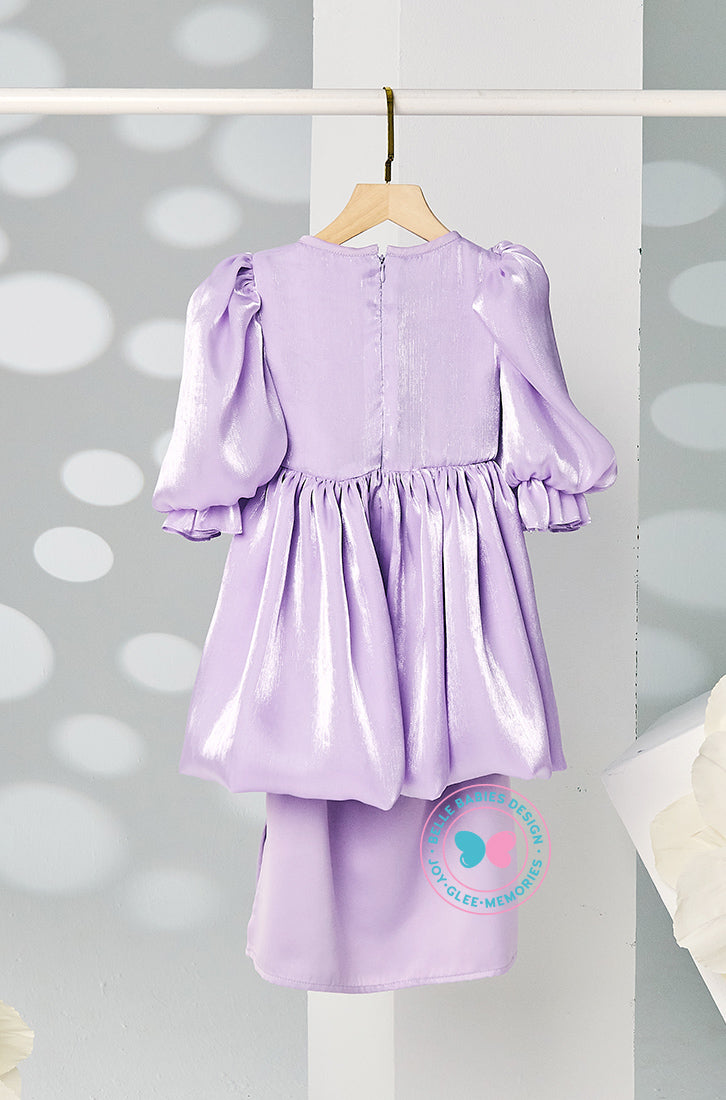 The Golden Chapter: BBD Shimmer Organza Kurung (Lilac)