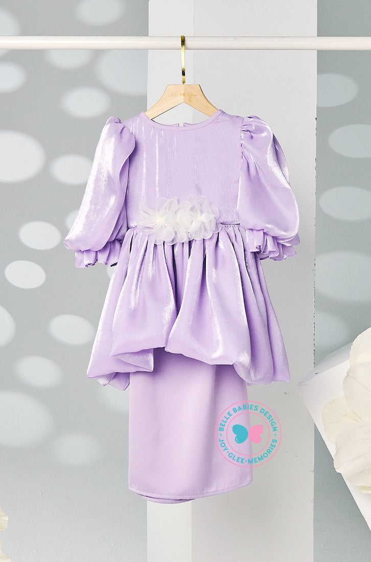 The Golden Chapter: BBD Shimmer Organza Kurung (Lilac)