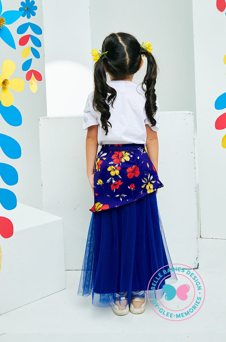 (PRE ORDER) BBD Merdeka 2025: Merdeka Bow Tulle Skirt (Blue)