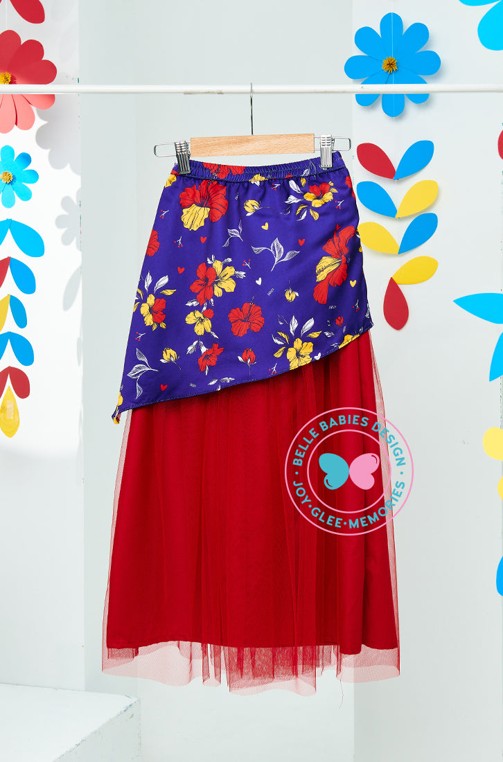 (PRE ORDER) BBD Merdeka 2025: Merdeka Bow Tulle Skirt (Red)