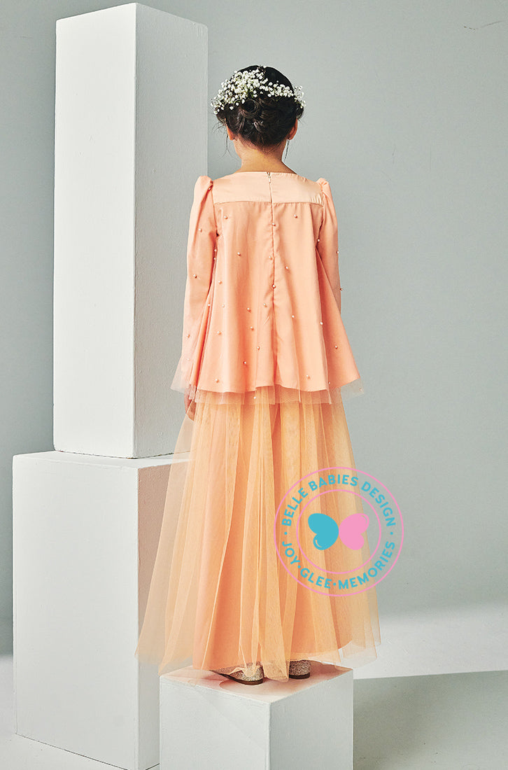 (As-is) BBD Eid Adha 2023: Sparkle Tulle (Soft Orange)