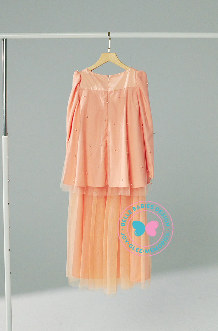 (As-is) BBD Eid Adha 2023: Sparkle Tulle (Soft Orange)