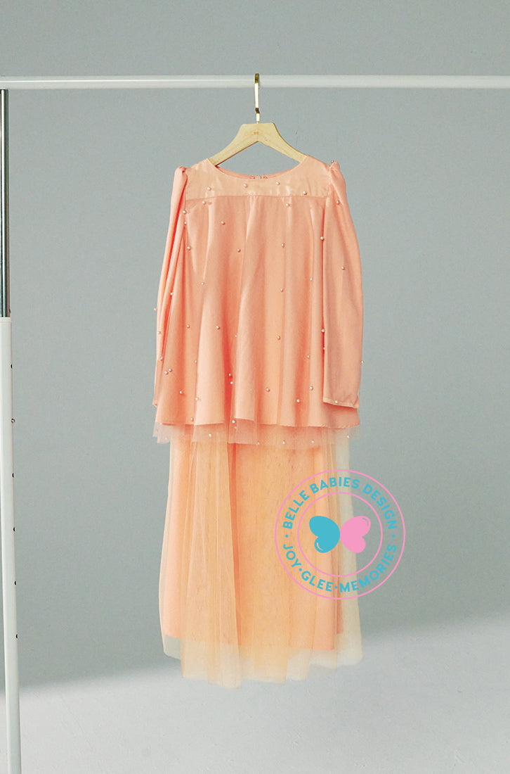 (As-is) BBD Eid Adha 2023: Sparkle Tulle (Soft Orange)