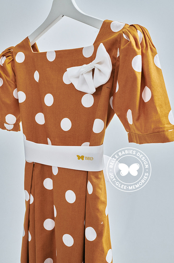 BBD Casual : Mustard Gold Polka dot